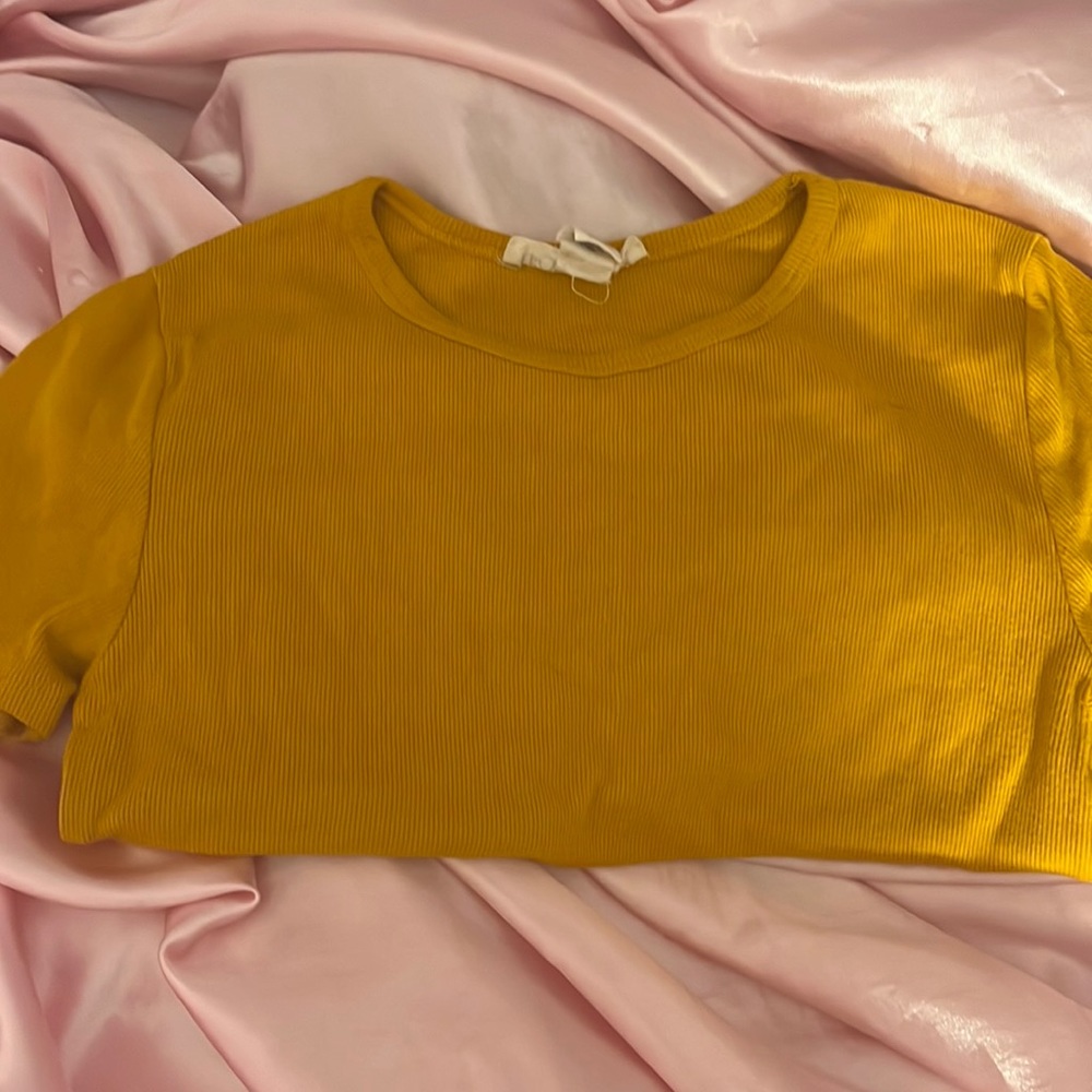 Ribbed Yellow Forever 21 Top